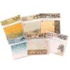 Ancient Style Art-Inspired Sticky Notes - 80 Sheets, Non-Adhesive, Landscape Designs, Memo & Scrapbook