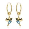 Exaggerated Metal Big Circle Earrings For Women Female Classic Simple Beaded C Shape Round Hoop Earrings Smooth Ear Cuff Jewelry