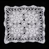 Cotton Lace Crochet Doilies Placemat Flower Square Shape Table Mat Coaster