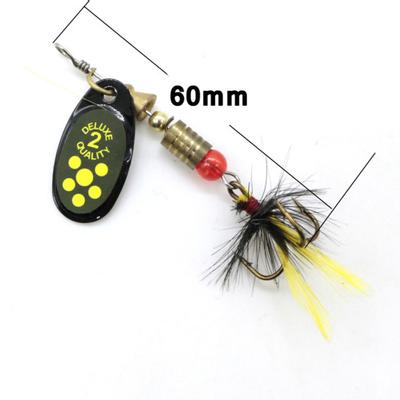 Portable Sharp Hooks Spinner Rotating Artificial Lures Fishing Bait