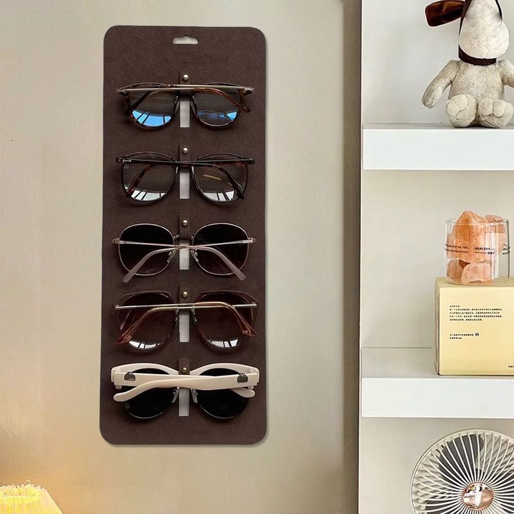 Wall Mounted Eyeglass Storage Hanging Bag 5-layer Eyeglasses Stand Holder Glasses Storage Display