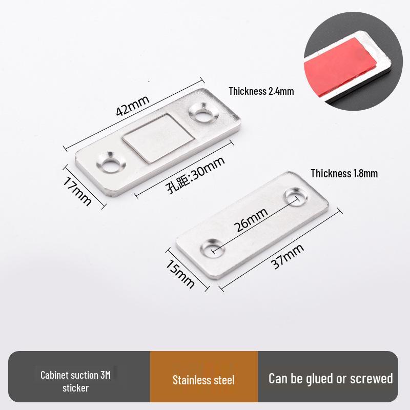 Modern Stainless Steel Magnetic Door Catch - Ball Latch Closure for Cabinet Accessories