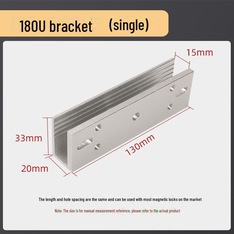 180 kg schweres Magnetschloss für eine Tür mit ZL-Halterung und 350 LC schweres elektromagnetisches Schloss für Doppeltüren mit Saugplatte für rahmenlose Glastüren.