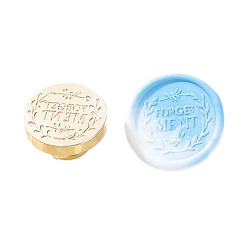 English Series Sealing Wax Stamp for Christmas Envelopes Card Wedding Invitation Decoration Solid Brass Wax Seal Stamp