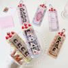 Kawaii Strawberry Cake Photocard Holder Life 4 Cut Photo Card Sleeve INS Style Acrylic Kpop Idol Card Protector Display Pendant