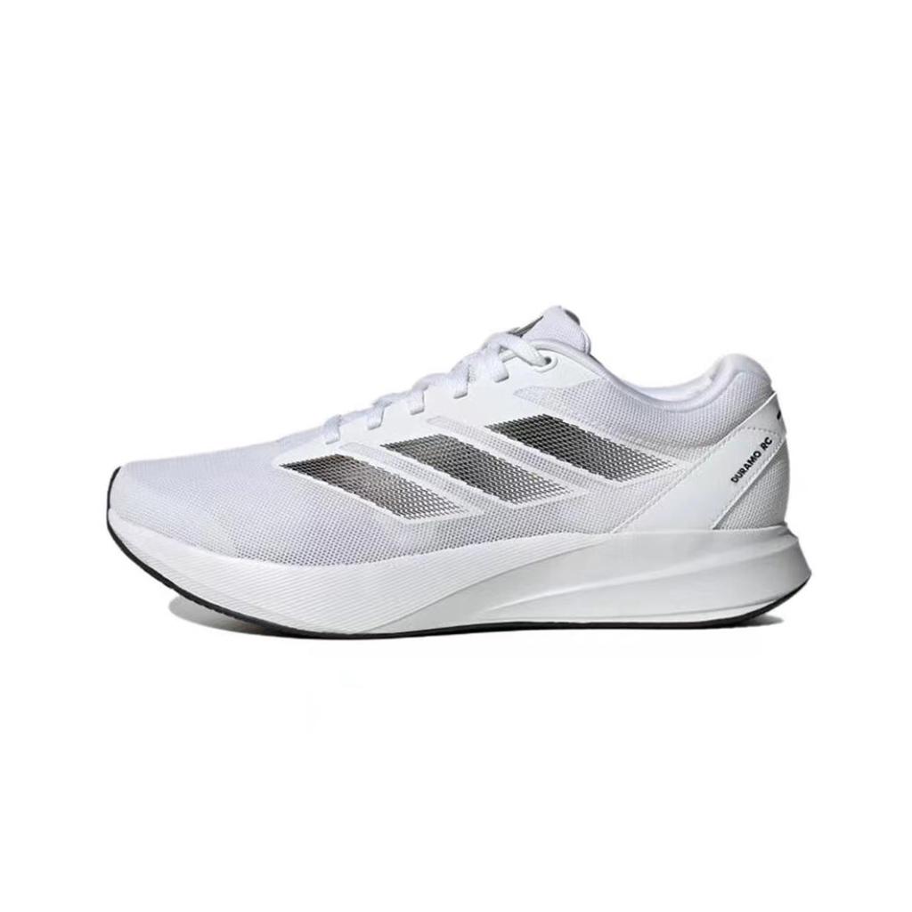 Adidas Duramo RC Slip Resistant, Abrasion Resistant, Breathable Low top Running Shoes Unisex White Black ID2702(Team140-)