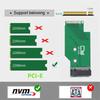 Xiwai NGFF NVMe 22x42mm To 22x80mm Male To Female Expansion SSD Legion Compatible with Game Boy PCI-E 4.0 M-Key Adapter, Go,