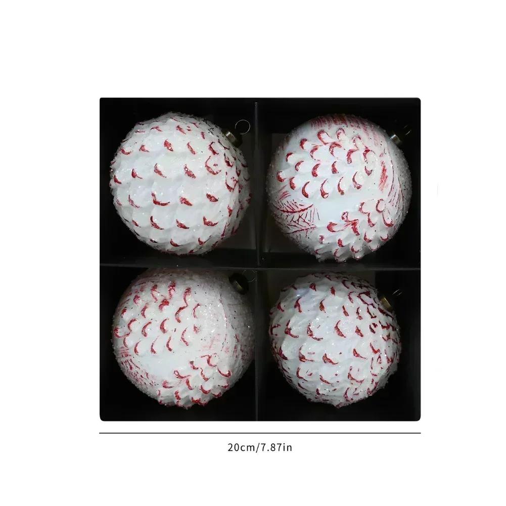 Charming Tree Decorations Retro Tree Decorations Antique-Inspired Decor Charming Retro Appearance Classic Holiday Style 10cm Silver