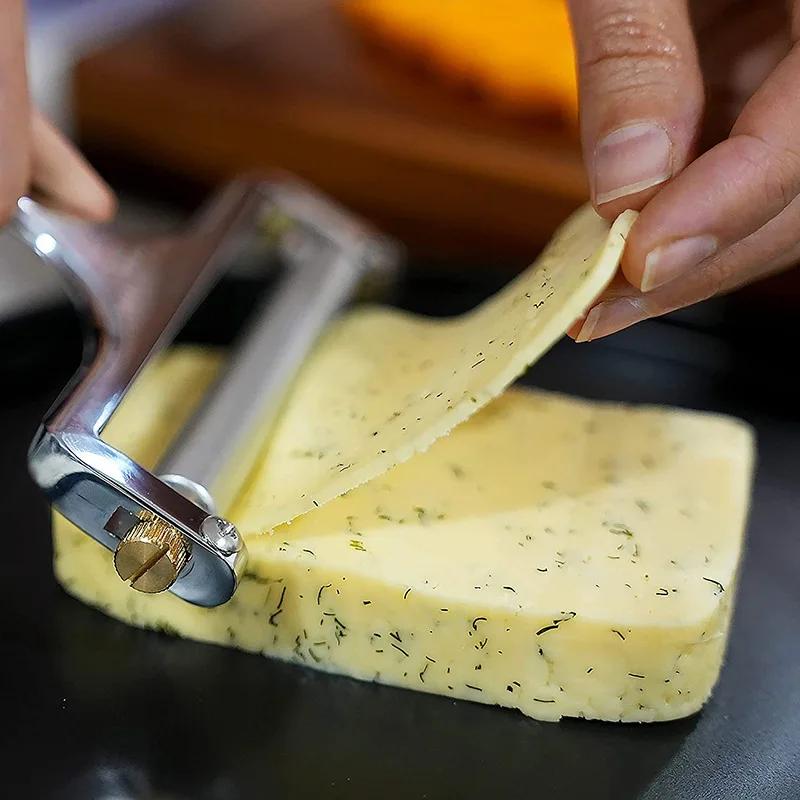 Kitchen Cream Cheese Wire Cheddar Gruyere Raclette Home Items Adjustable Grater Accessories Slicer Thickness Steel Stainless Bar