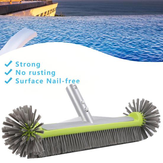 

Щетка для чистки бассейна Yousheng с закругленной головкой, полусферической щетиной, очень широкая многофункциональная щетка для чистки плитки бассейна