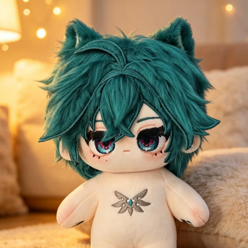 Peluche 20Cm Gioco Genshin Impact Lohen Peluche Vestito Bambola di Cotone Giocattoli Per Bambini Peluche Decorazione Cosplay Regalo di Compleanno Per Amico