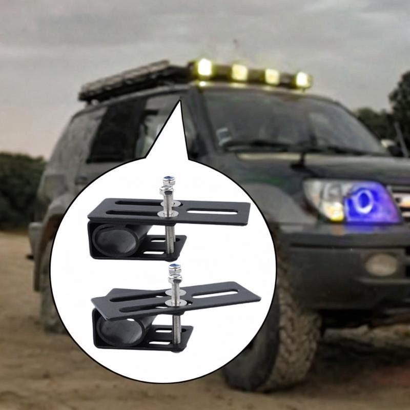 2Pcs Car Roof Rack Light Bracket Work Light Bar Mount Easy To Tall Professional Crossbar Luggage Rack for Vehicle SUV