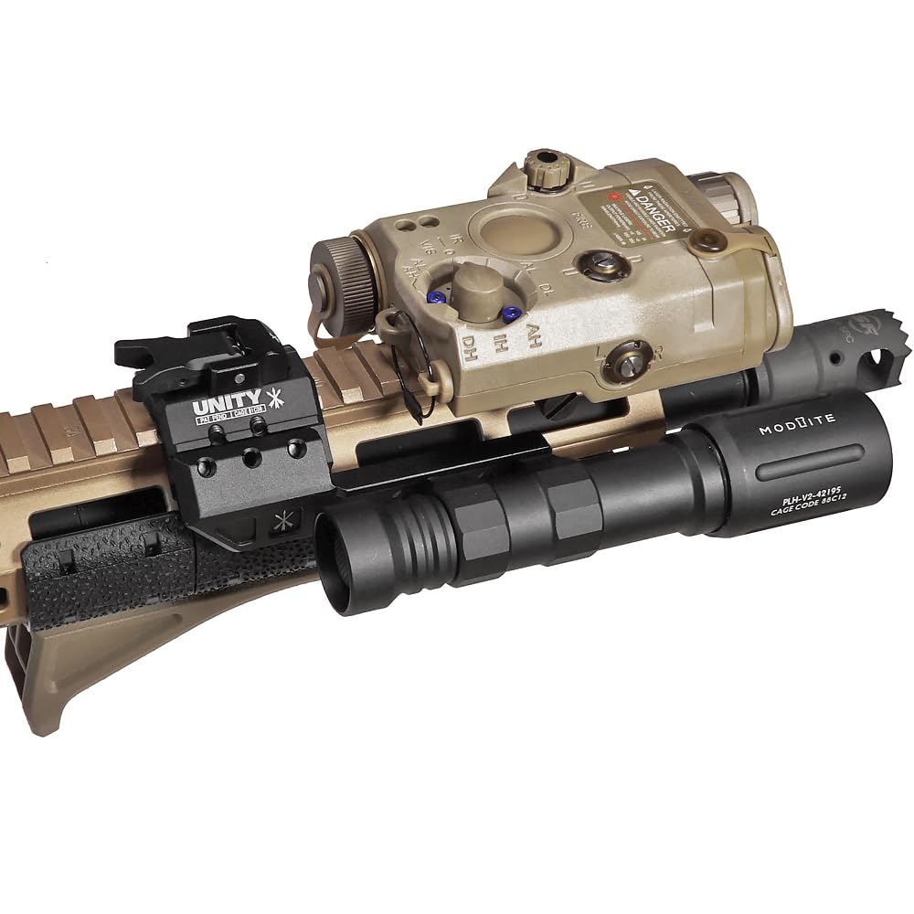 Ryohin Takehin UNITY Type Offset Light Mount Replica for Fusion Micro Hub, Right Offset, Black (LightWing Adapter Right)