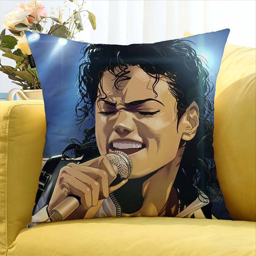 Legend M-Michael J-Jacksons World Various Sizes Square Pillow Case For Car Home Bedchamber Decor