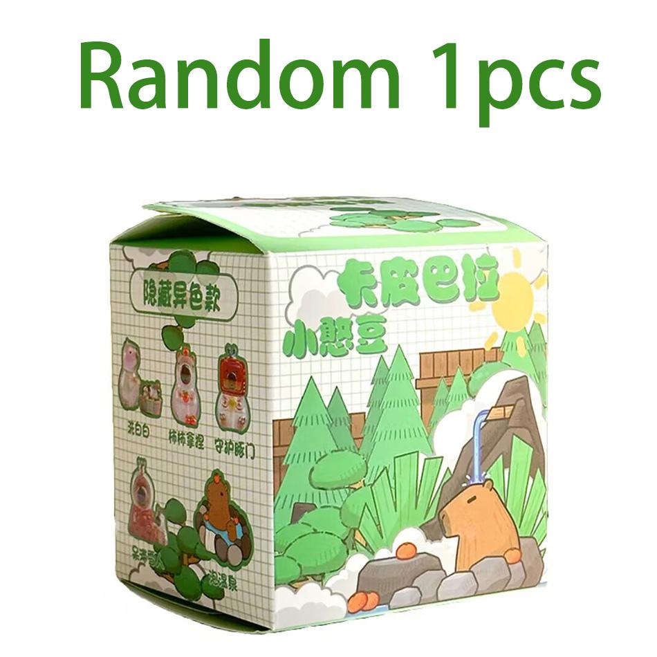 Capybara Figur Blind Box Simulation Capibara Kawaii Anime Tiere Figuren Puppe Kinder Geburtstag Weihnachtsgeschenk