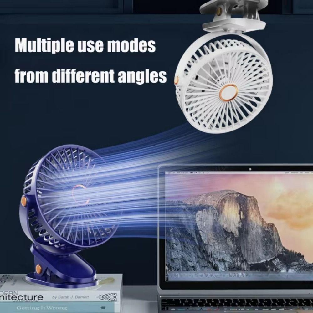 Creative Personal Table Fan 4 in 1 Table Cooling Clip Fan Easy To Carry Small Desk Fan  Desktop