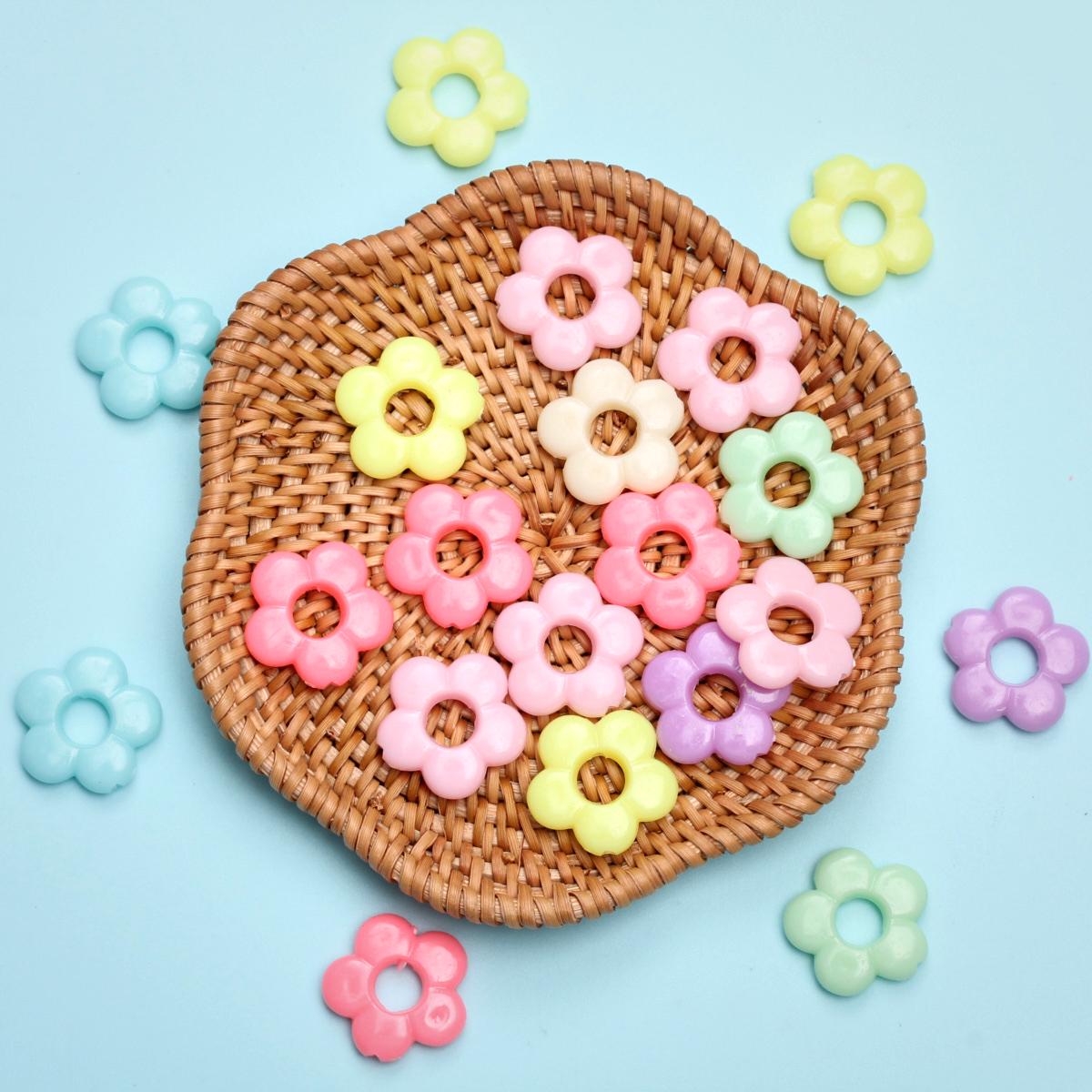 

Полые свободные бусины ручной работы, модные акриловые мультистильные аксессуары для самостоятельного изготовления, ювелирные изделия, бусины «сделай сам», красочный цветок, морская звезда, 20 шт. Style3