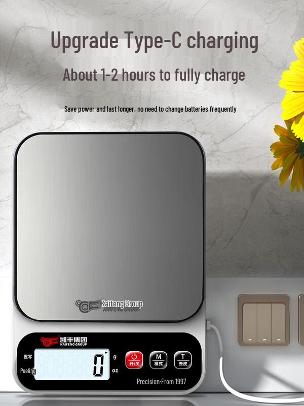 Zhaoran Stainless Steel Digital Kitchen Scale (2kg/0.1g)