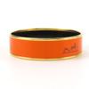 Used HERMES Bangle Emilel GM Metal 32.9g Orange Bracelet