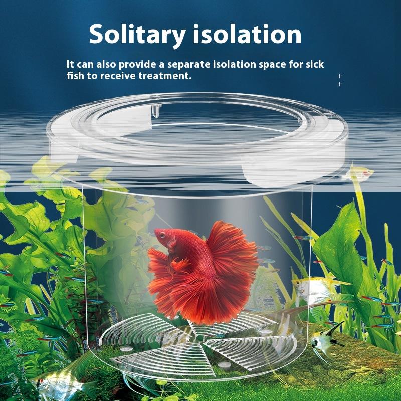 Floating Fish Breeding Isolation Box Aquarium Breeder Feeder Fish Tank Hatchery Incubator Fish Tank Transparent Incubator Box
