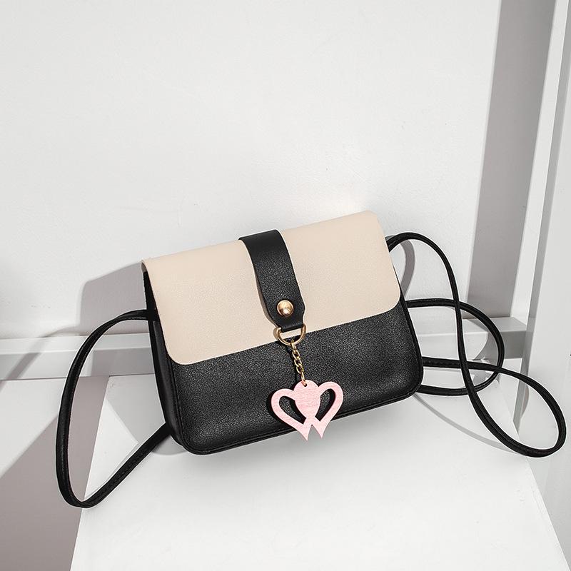 A bag cover color scheme hanging love small square bag autumn and winter new women's mobile phone bag