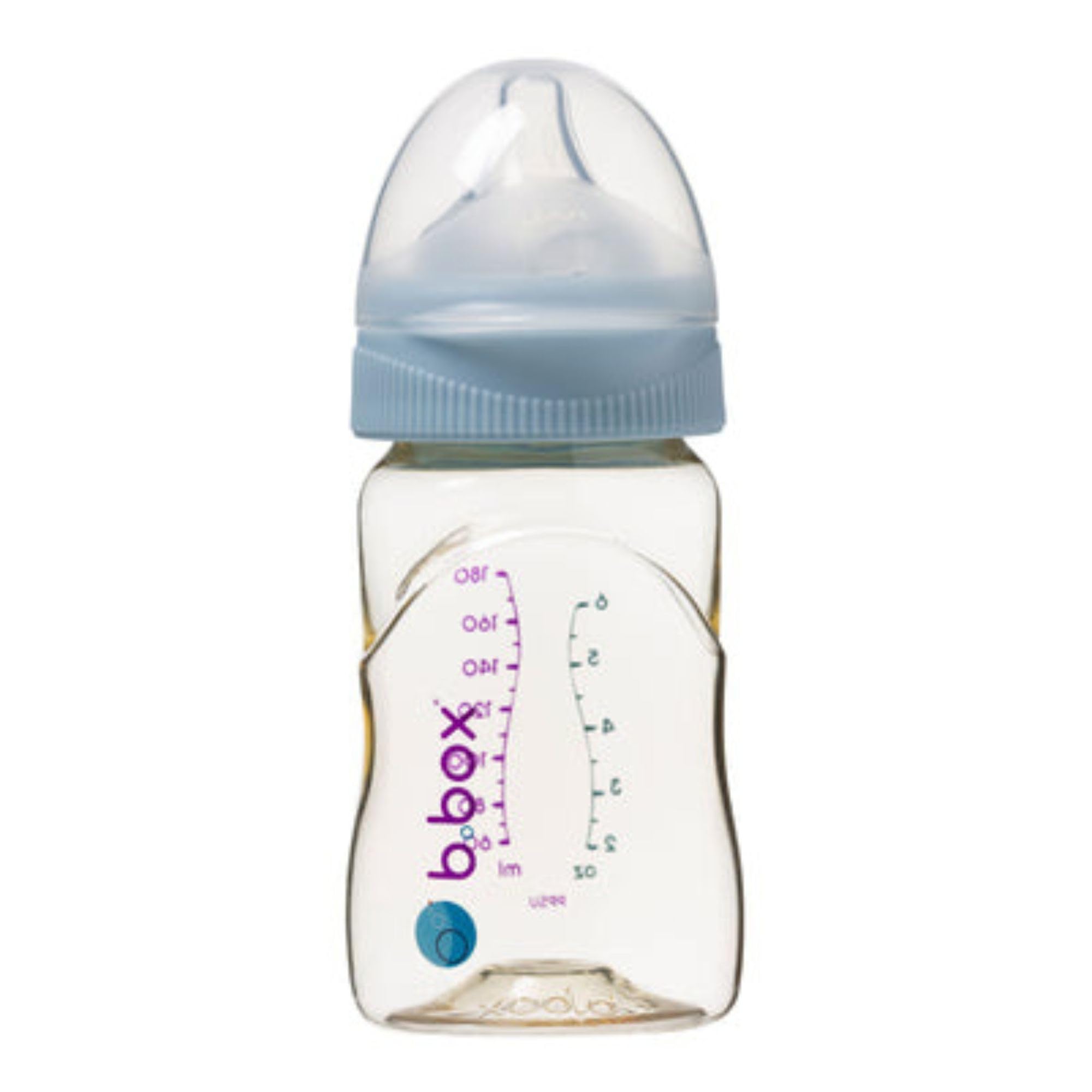 b.box Baby Bottle 180ml PPSU Material Microwave Sterilization & Dishwasher Safe (PPSU Baby Bottle 180ml) Lullaby Blue