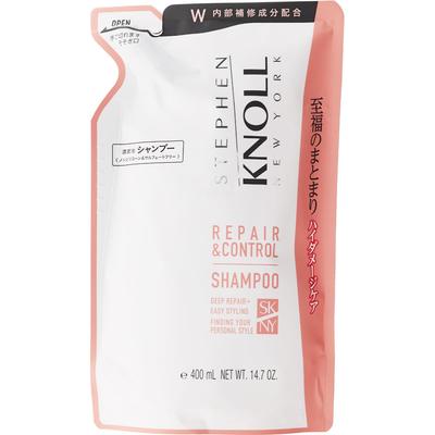 Steven Knoll Repair Control Shampoo W (Nachfüllung) 400 ml Shampoo/Spülung (Prämie) Zum Nachfüllen des Behälters: 1: Halten Sie die Verschlusskappe fest und schneiden Sie