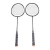 1 Pair Badminton Racket Set Lightweight Carbon Aluminum One Piece Badminton Racquets with Carrying Bag for 2 Player