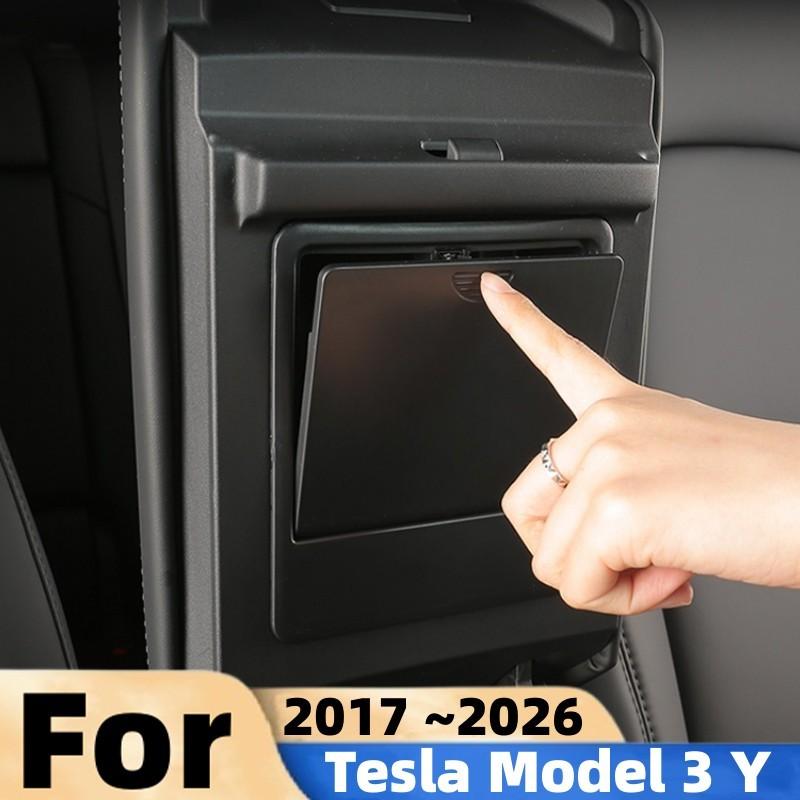 For Tesla Model 3 Y 2017~2026 Car Hidden Storage Box Model 3 Highland Y Juniper Center Console Armrest Organizer Box Accessories