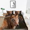 2023 New Style Duvet Cover Set Wolf Pattern Beding Cover Suitsn Polyester Quilt Cover Single Size Bed Set Teens Newly Fashion Bedding Suit