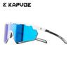 KAPVOE Photochromic Cycling Sunglasses Carbon Fiber Temples Wide Lens Sports Glasses for Running Hiking Road Bike Men Women2