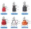 Aluminum Alloy Hand-Tightening Screw with Stainless Steel Bolt, M3-M12