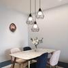 Vintage Industrial Pendant Light Fixture Metal Ceiling Lamp Hanging Cage Light Fixture for Kitchen Island Table Dining Room