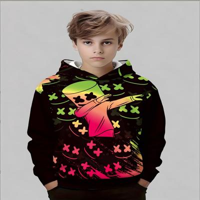 Moletons Infantis 2026 Estampados em 3D Novos Moletons Casuais Neutros para Homens e Mulheres Roupas Superiores Infantis