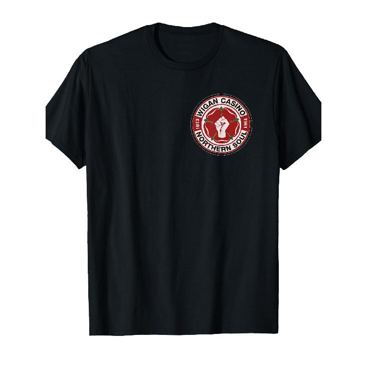 Northern Soul Wigan Logo Keep The Faith T-Shirt S чёрный