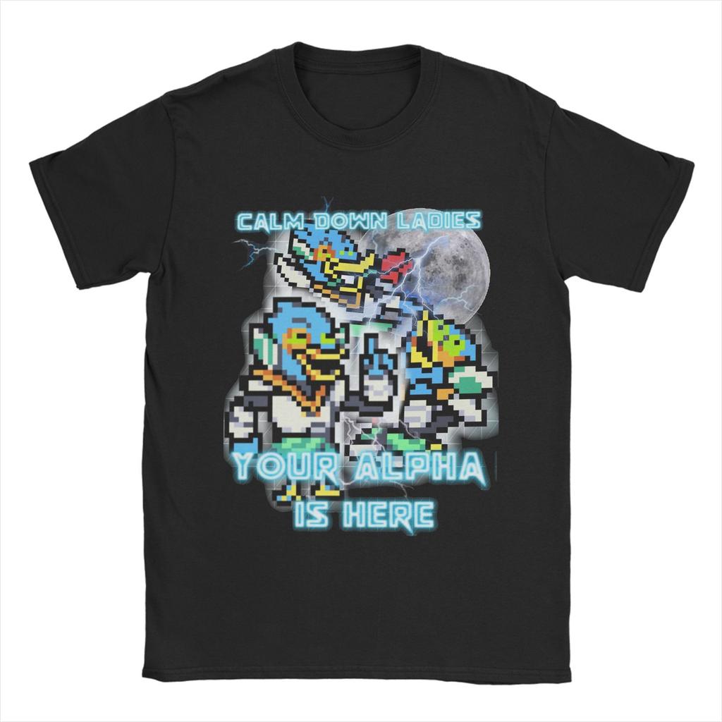 Rustig aan dames, jullie Alfa is hier Berdly Deltarune Accessoires Unisex T-shirt Katoenen Tee Print T-shirt Kleding