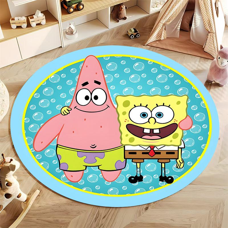 Best Seller! Classic Cartoon Doraemon Print Round Carpet Surprise Gift for Boys and Girls Bedroom Mat Living Room Sofa Study Rug