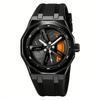 Watch wheel hub turns quartz watch trendy fashion waterproof men's watch can be