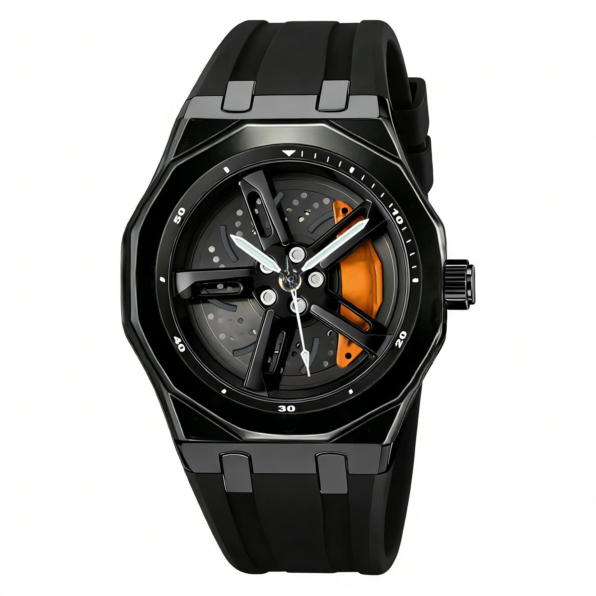 Watch wheel hub turns quartz watch trendy fashion waterproof men s watch can be