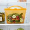 Silicone Food Storage Bag 1200ml Reusable Freezer Safe Sealable Pouch for Kitchen Refrigerator and Microwave Use