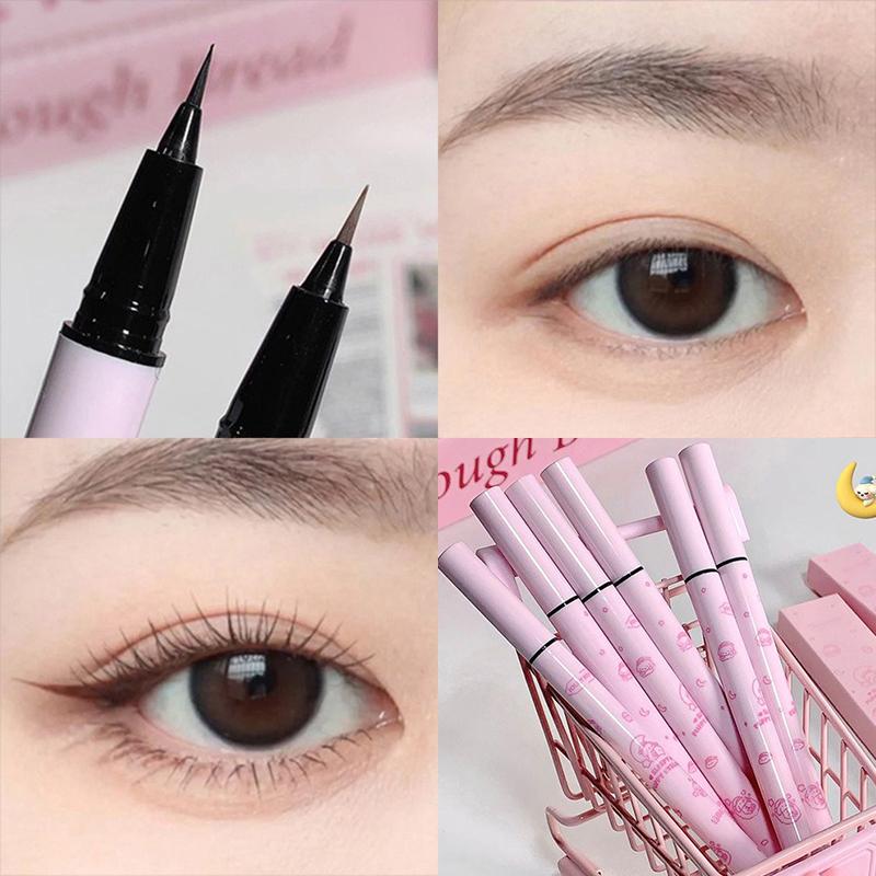 Black Liquid Eyeliner Eye Make Up Super Waterproof Long Lasting Eye Liner Easy To Wear Lying Silkworm Pen Makeup Cosmetics Tools