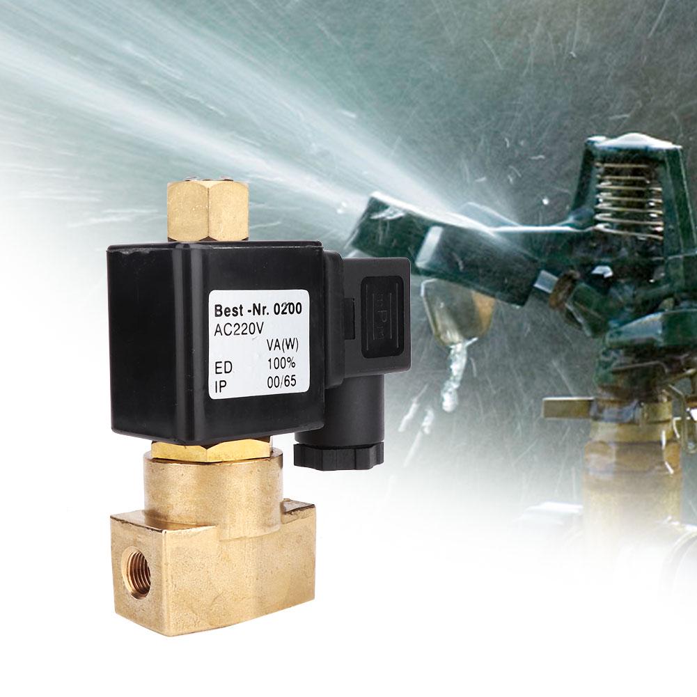 Premium Brass Normally Open Electric Solenoid Valve G1 8   Thread  (AC110V)