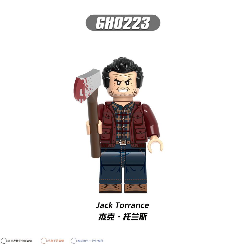 G0129 Halloween Billy Horror Figure Building Blocks Toy Bagged, Collectible Mini Action Brick Set, Educational Gift for Kids