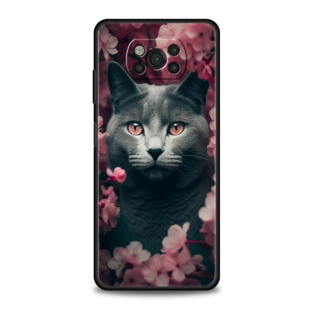 

Cute Detection cat Phone Case For For Xiaomi Poco X6 X5 Pro X4 X3 NFC F5 Pro F4 F3 GT M5 M4 Pro 5G M3 C51 C50 C55 Soft Cover Poco C51
