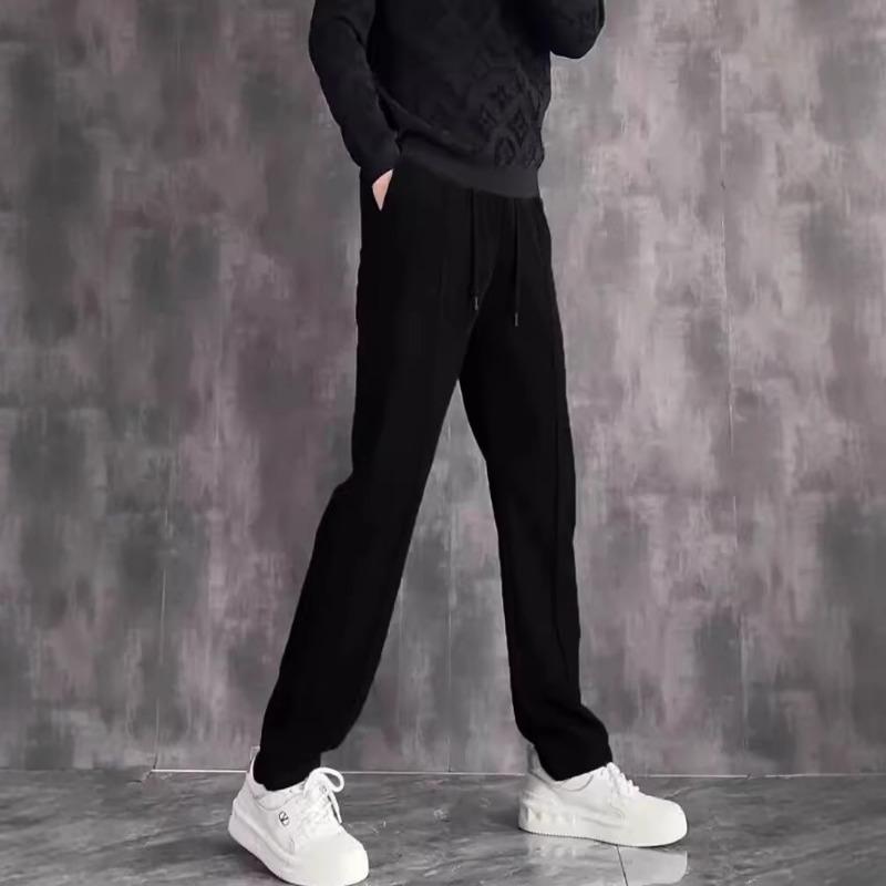 Loose casual pants men's trend versatile pants summer thin drop wide leg mopping trousers