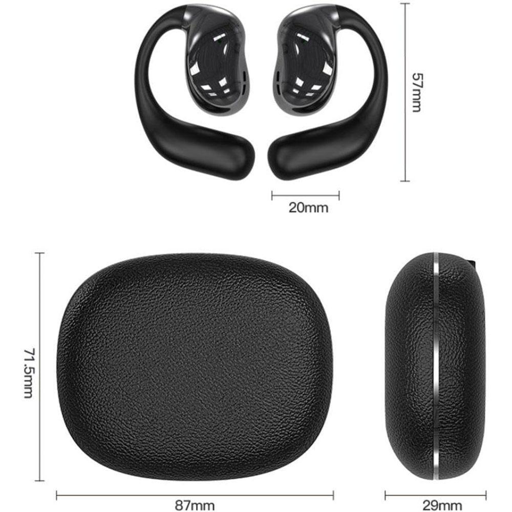 Touch Screen Bluetooth 5.4  Earphones True Wireless Open Ear Earbuds Bluetooth 5.4 IPX5 Waterproof Wireless Headphones for Workout/Running