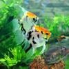 Sunken Spaceship Aquarium Decorations UFO Ornaments Resin Material Betta Hideout for Small Medium Fish for Tank