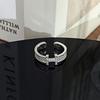 Temperament Geometric Light Luxury High Sense Full Of Diamond Rings, Women'S Cold Wind Niche Fashion Exquisite Folding Index Finger Ring