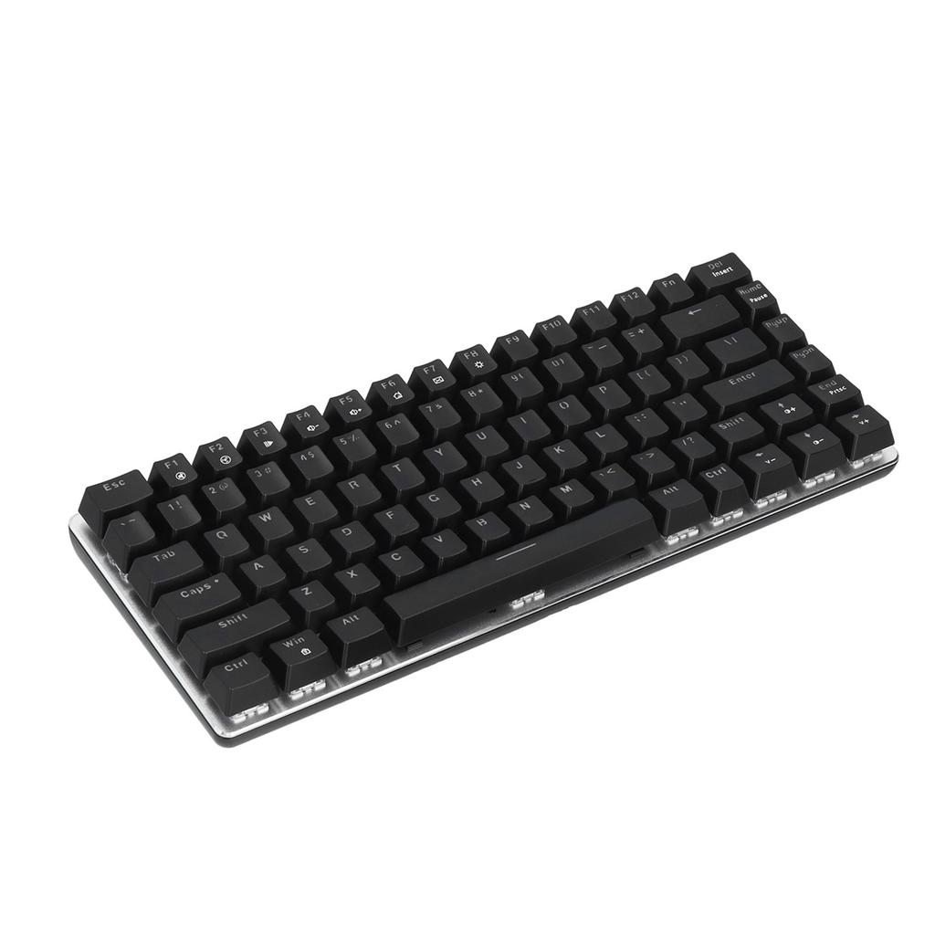 Mechanical Keyboard Wired 82 Keys Desktop Notebook Computer Accessories for Gaming OfficeBlack