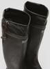 Daiichi Rubber #96 Packable Rain Boots Made in Japan, Foldable Compact Waterproof Boots with Storage Bag for Camping and Festivals, Brown, XL(28.0 cm)